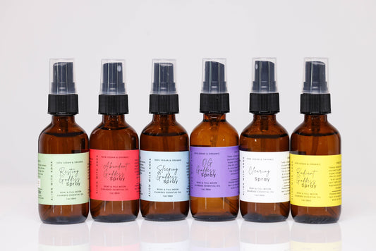 Spray Package for Cleansing and Aromatherapy Room Essential Oil Spray Abundance Oil Spiritual Protection Manifestation Self Care Set Align With Anna Anna Ortiz-Aragon Aromatherapy Products Women Made The Pachamama Shift
