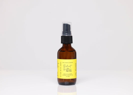Radiant Goddess Spray Perfume from Natural Essential Oil Sage Grapefruit Eucalyptus Floral Botanical Spiritual Protective Oil Self Care Align With Anna Anna Ortiz-Aragon Aromatherapy Products Women Made The Pachamama Shift